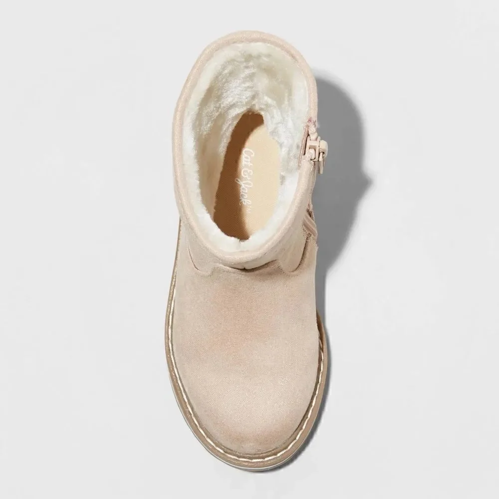 Toddler Girls' Isla Zipper Slip-On Winter Boots - Cat & Jack
